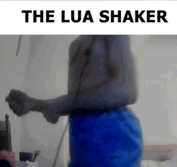 Man In Blue Shorts Thug Shaker GIF
