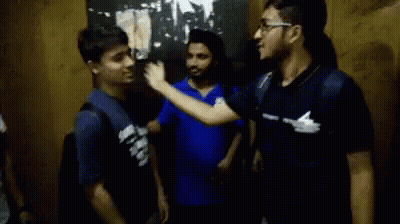 Man In Blue South Baker Shirt GIF