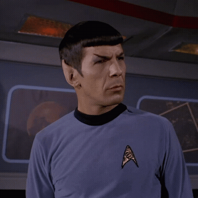 Man In Blue Star Trek Shirt GIF