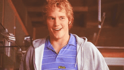 Man In Blue Striped Shirt And Grey Hoodie Says Nice GIF