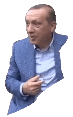 Man In Blue Suit And Shirt Looking Sticker