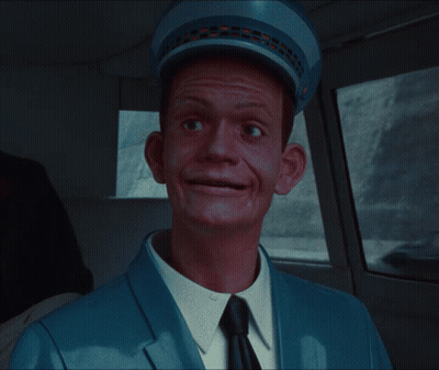 Man In Blue Suit And Tie With Hat GIF