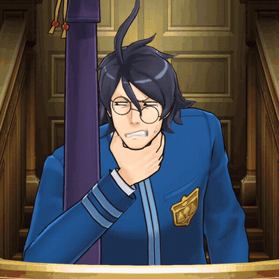 Man In Blue Suit Covering Mouth GIF