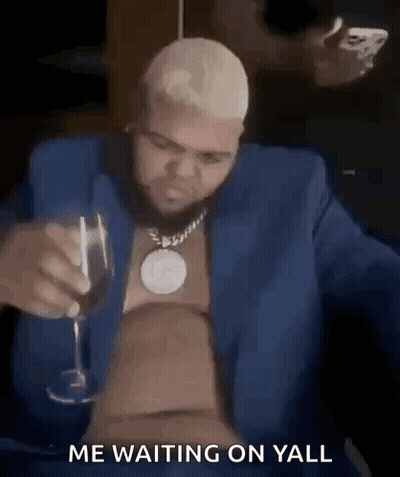 Man In Blue Suit Drinking Wine GIF