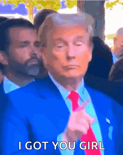 Man In Blue Suit Red Tie I Got You Girl GIF