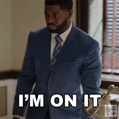 Man In Blue Suit Saying I'm On It GIF