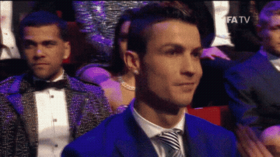 Man In Blue Suit Watching Fifatv TV GIF