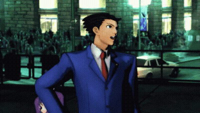 Man In Blue Suit With Red Tie Before Crowd GIF