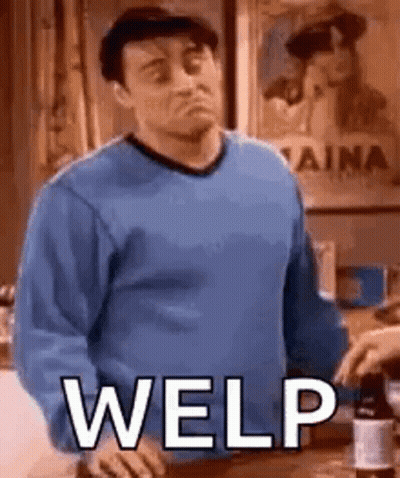 Man In Blue Sweater Making Funny Face GIF