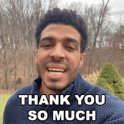 Man In Blue Sweater Saying Thank You GIF