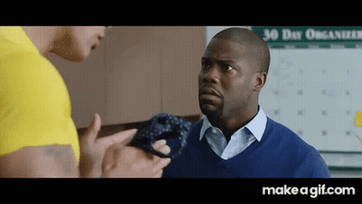Man In Blue Sweater Talking To Another Man GIF