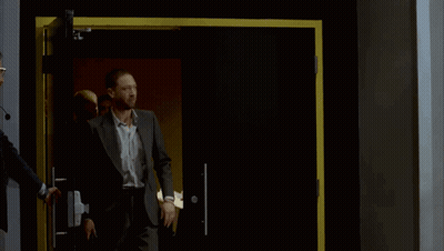 Man In Blue Sweatshirt Saying Launch GIF