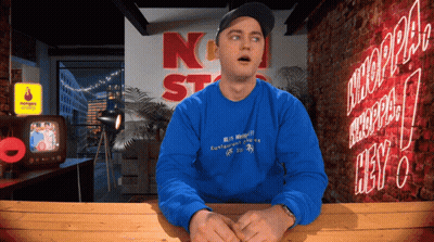 Man In Blue Sweatshirt Saying N St GIF