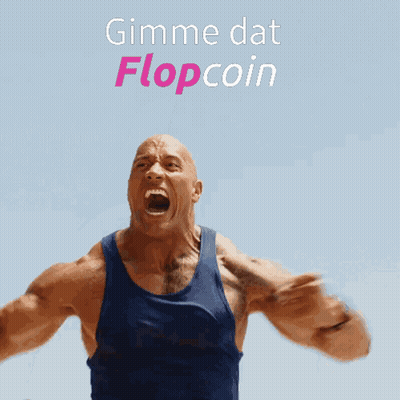Man In Blue Tank Top Screaming Gimme Dat Flop Coin GIF