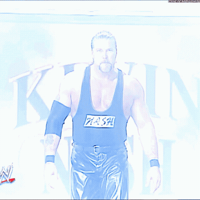 Man In Blue Tank Top With Mash GIF