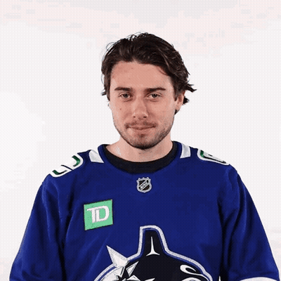 Man In Blue TD Hockey Jersey GIF
