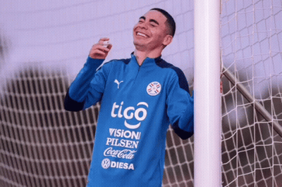 Man In Blue Tigo Shirt GIF