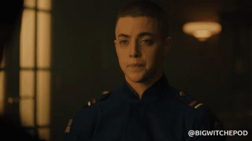 Man In Blue Uniform With BigWitchEpod GIF