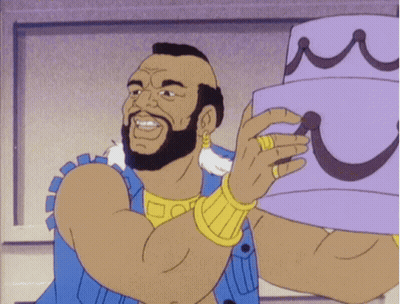 Man In Blue Vest Holding Purple Object GIF