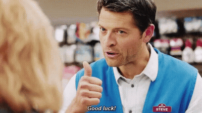 Man In Blue Vest Saying Steve GIF