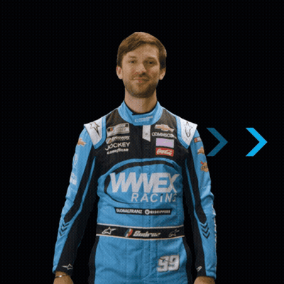 Man In Blue Wwex Racing Suit GIF