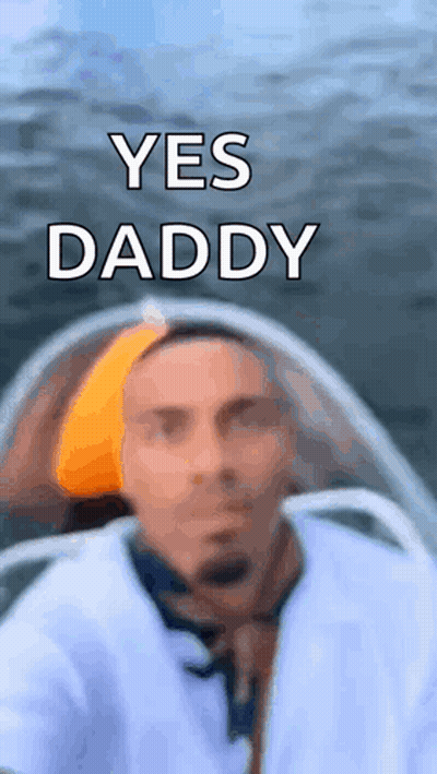 Man In Boat Saying Yes Daddy GIF