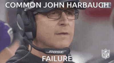 Man In Bose Headphones Common John Harbaugh Failure GIF