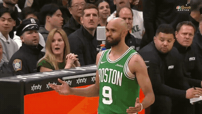 Man In Boston Jersey Number 9 GIF