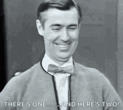 Man In Bow Tie Saying There's One And Here's Two GIF