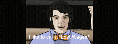 Man In Bow Tie Talking About Lost Wages GIF