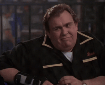 Man In Bowling Shirt With Name Buck GIF