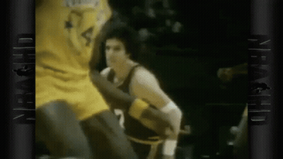 Man In Boxing Glove Next To Man In Yellow Shirt GIF
