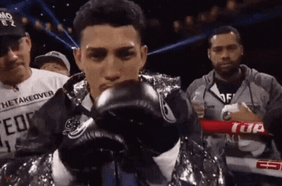 Man In Boxing Gloves Shirt Saying The Takeover GIF