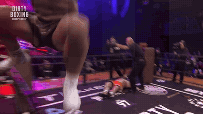 Man In Boxing Ring Dirty Boxing Championship GIF