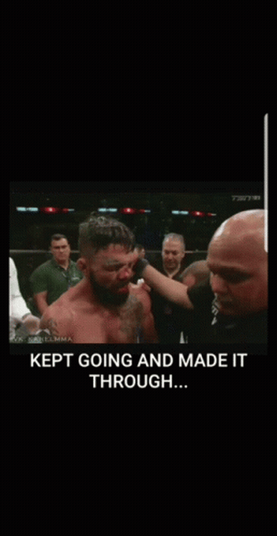 Man In Boxing Ring Kept Going GIF