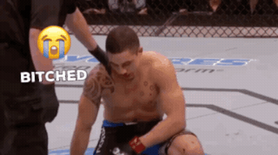 Man In Boxing Ring Saying Bitched GIF