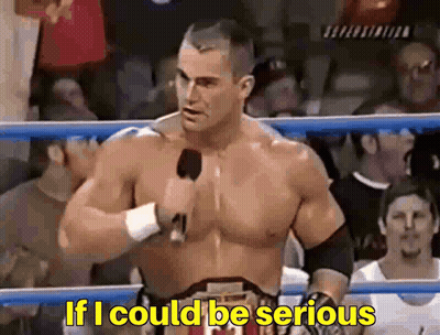 Man In Boxing Ring Saying If I Could Be Serious GIF