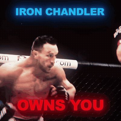 Man In Boxing Ring Says Iron Chandler Owns You GIF