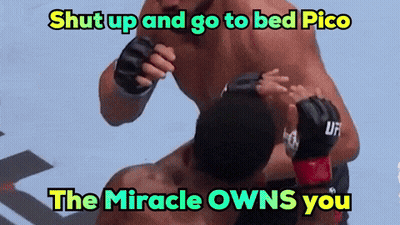 Man In Boxing Ring Shut Up And Go To Bed Pico The Miracle Owns You GIF