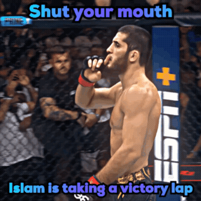 Man In Boxing Ring Shut Your Mouth Islam Is Taking A Victory Lap GIF
