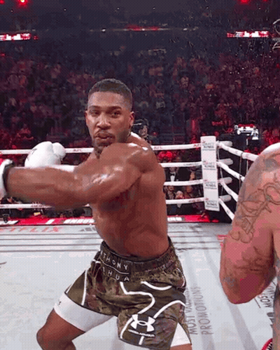 Man In Boxing Ring Wearing Anthony Shorts GIF