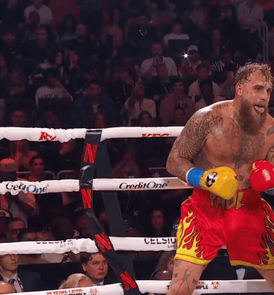 Man In Boxing Ring With CreditOne GIF