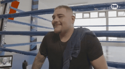 Man In Boxing Ring With Fox Sports Logo GIF