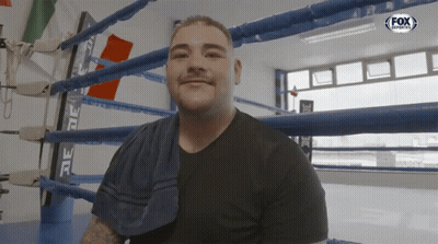 Man In Boxing Ring With Fox Sports Logo GIF