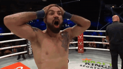 Man In Boxing Ring With Kings Sports GIF