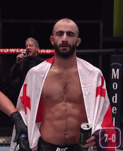 Man In Boxing Ring With Monster Energy Can GIF