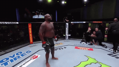 Man In Boxing Ring With Oyo Tires GIF