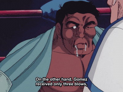 Man In Boxing Ring With Towel Says On The Other Hand Gomez Received Only Three Blows GIF