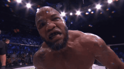 Man In Boxing Ring With UFC GIF
