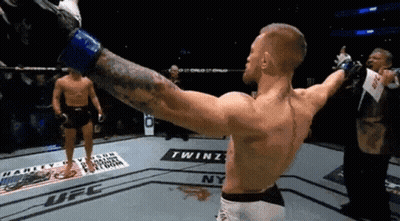 Man In Boxing Ring With UFC GIF